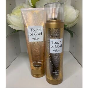 Bath & Body Works Touch of Gold Mist & Body Cream Bundle